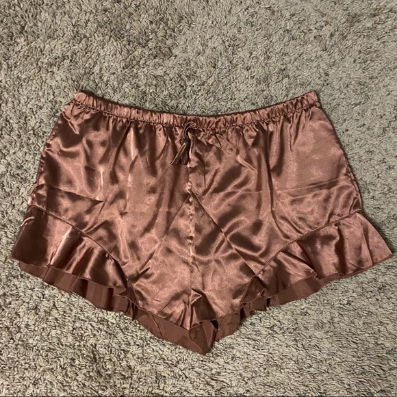 Other - Brown Silk Shorts